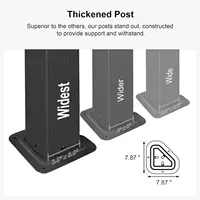 8'x8' Hardtop Gazebo  All-Weather Galvanized Steel Double Roof Outdoor Patio Garden Gazebo Including Netting and Curtains Grey 4