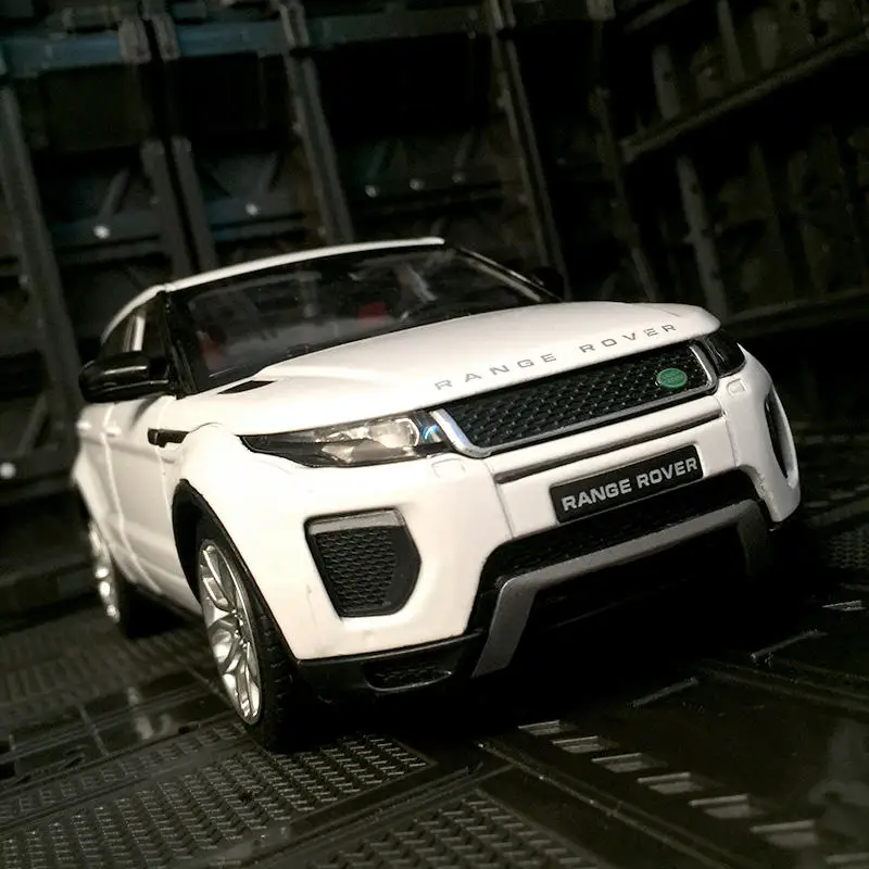 

1:24 Range Rover Evoque SUV модель автомобиля из сплава, литая игрушка, внедорожники, металлическая модель автомобиля, имитация звука, детские подарки