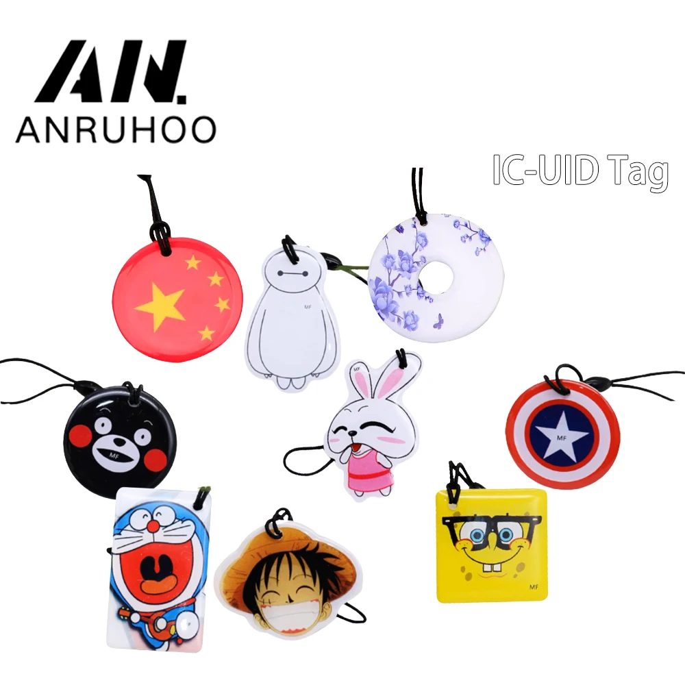 

1pcs Rfid Nfc Smart Chip Drip Card Ic Key Ring Copy Uid Waterproof Label Clone 13.56mhz Badge 0 Sector Modifiable Token Tag