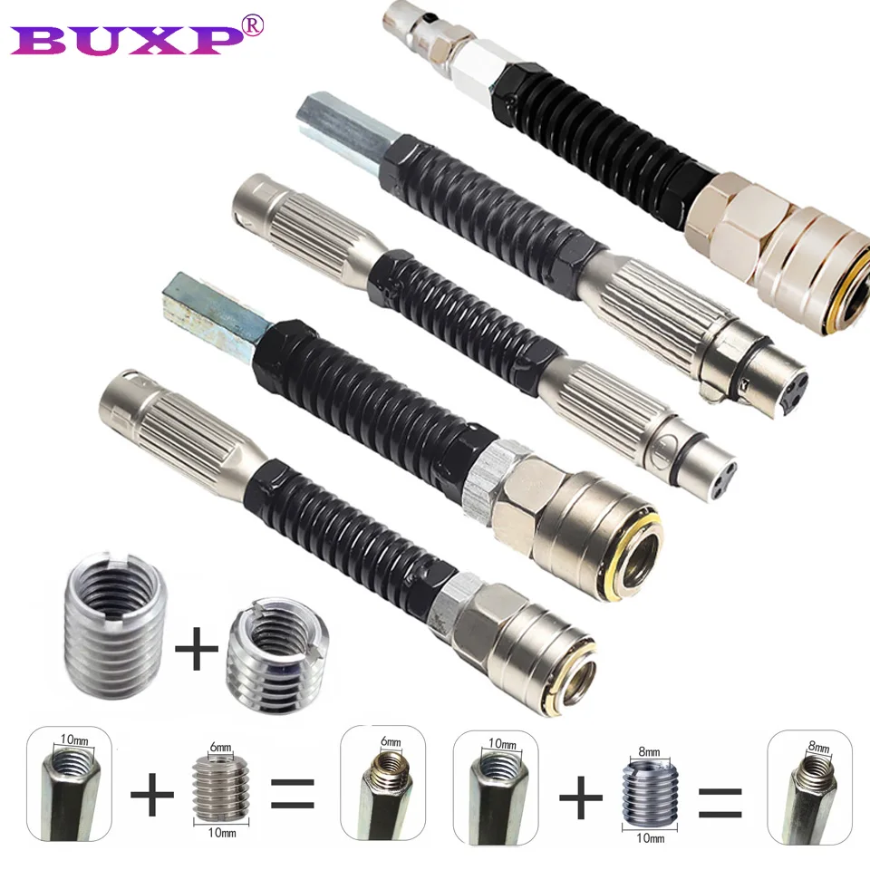 Sex Machine Attachment M10 M8 M6 Screw Vac-u-lock Adapter Bendable Spring Connector Extension sex toy