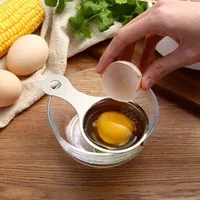 Séparateur de jaune d'œuf en acier inoxydable, filtre blanc, Gadgets de cuisine, entonnoir de séparation, séparateur de cuillère, ustensiles de cuisine 3