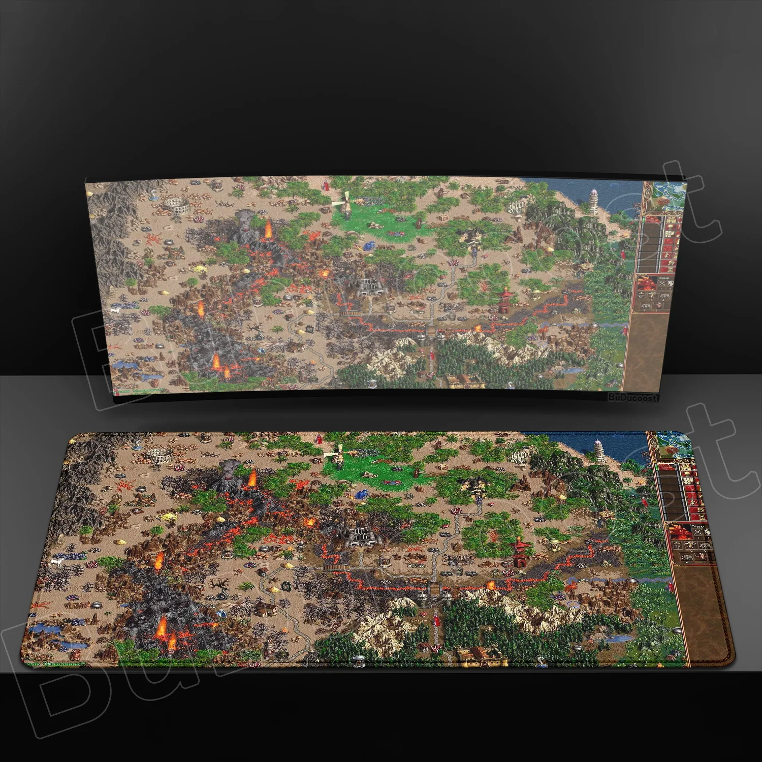 Heroes of Might and Magic Medieval Game Desk Mat - HD Print XXL Non-Slip Mouse Pad