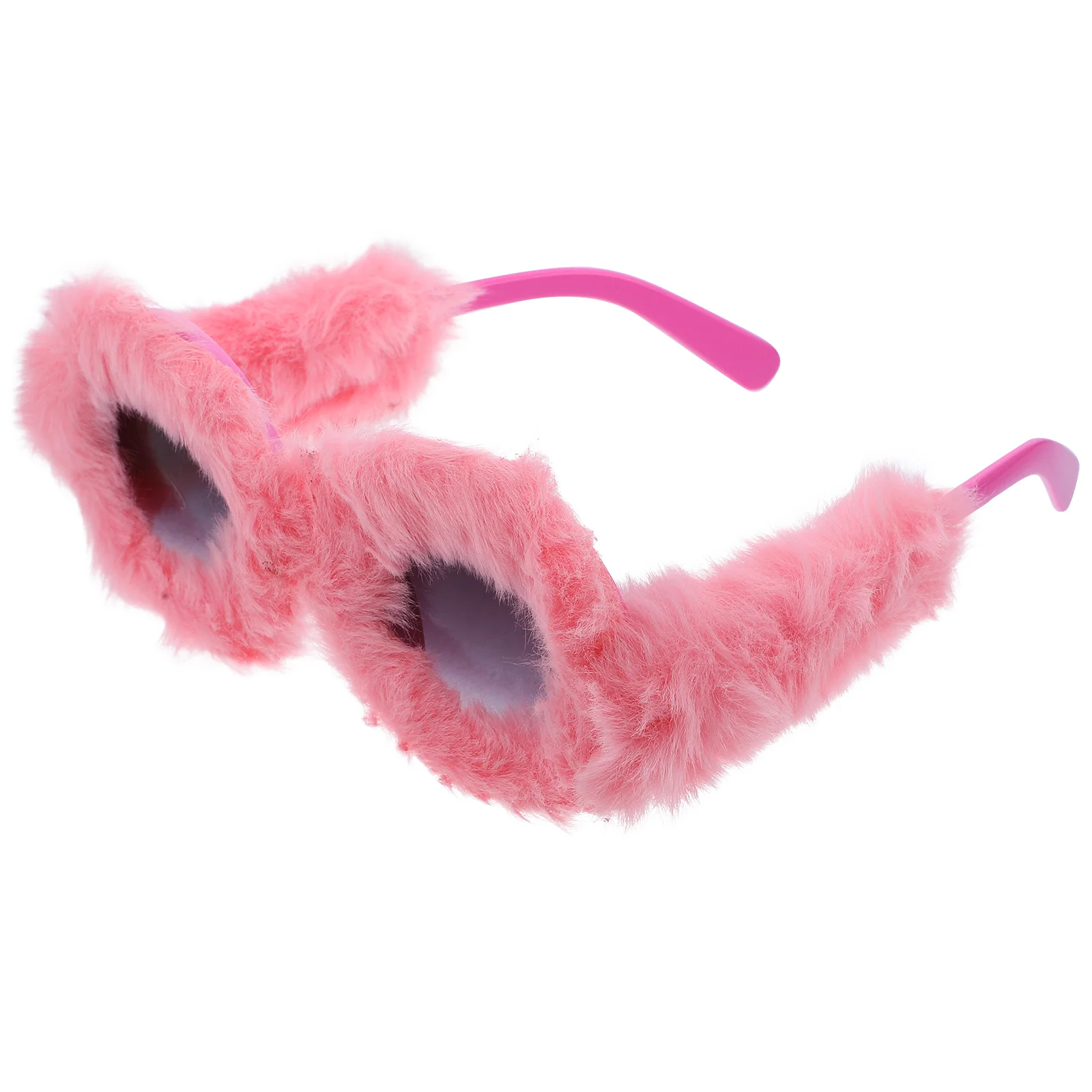 Funny Sunglasses Deocrative Plush Crazy Decorative Funky Costume Accessories Eyewear Props Aesthetic Artificial Lovely