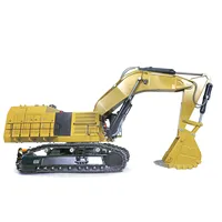 Toys 6015B 1/14 RC Hydraulic Metal Excavator Heavy Duty PL18Lite Remote Control Construction Digger Light Sound Model THZH1546 2