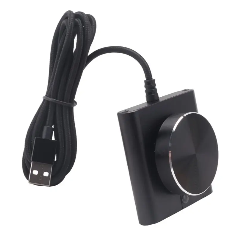 새로운 USB 볼륨 컨트롤러 무손실 PC 컴퓨터 스피커 볼륨 컨트롤러 노브 조절기 디지털 컨트롤(원키 음소거 기능 포함), 사용하기 쉽습니다.