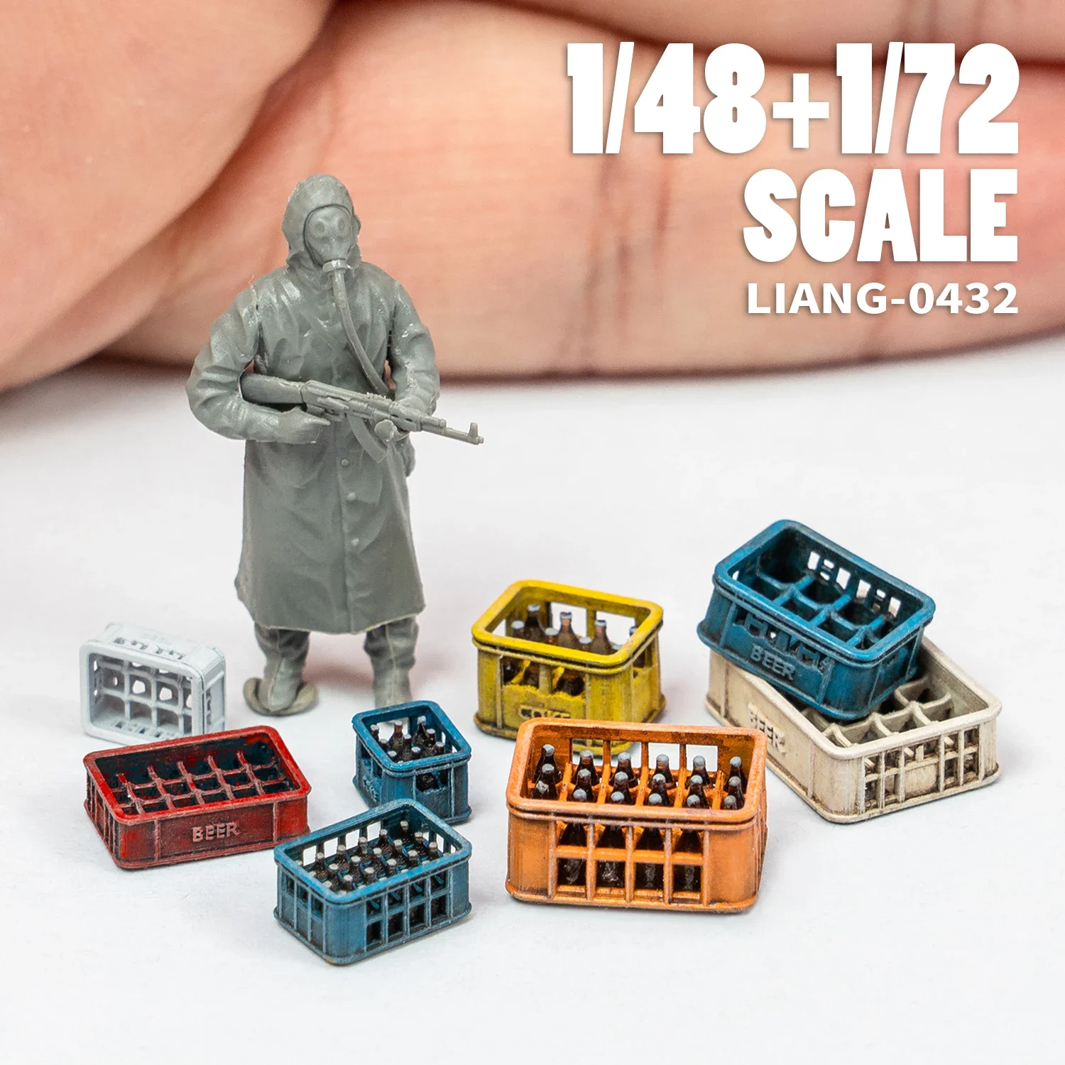 LIANG Model Scene Accessories 0431-34 Beer Soda Basket Classic Modern 1/35 1/48 1/72 2