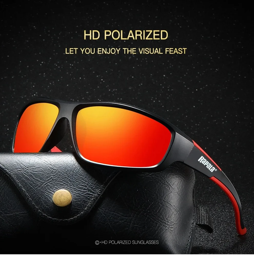 Polarized sunglasses fishing sunglasses Rapala HD Polarized Sunglasses Men and Women Outdoor Sports Fishing Sunglasses UV400 Protective Glasses