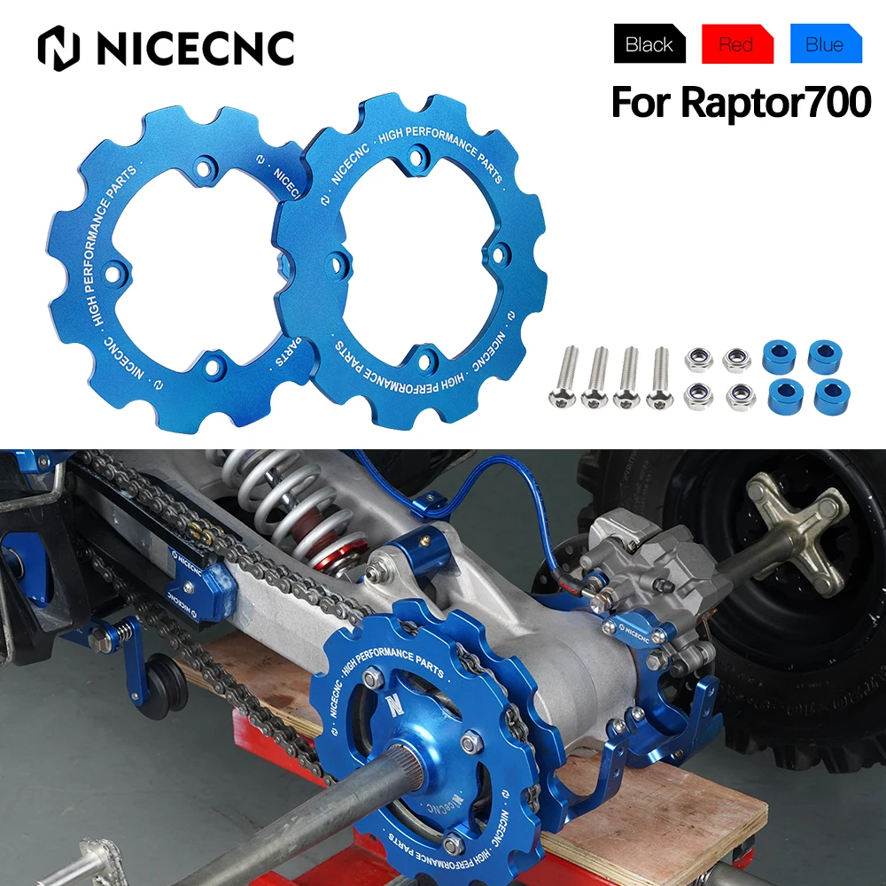 NICECNC ATV Dual Sprocket Guard Chain Protector Cover For Yamaha Raptor 700R YFM700R 2012-2022 Raptor 700 YFM700R 2006-2022