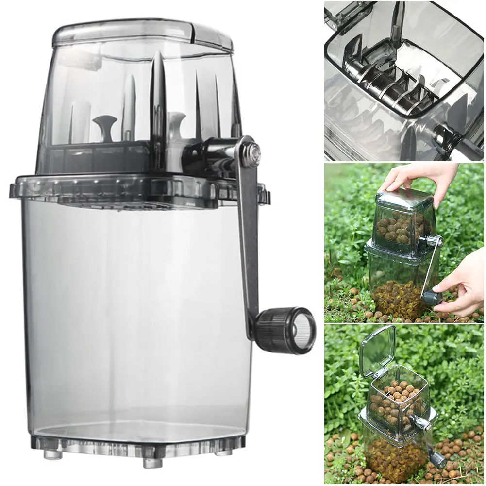 Carp Fishing Bait Lure Crusher Grinder Multi-function Ice Chopper Manual Fishing Lures Crusher with Stainless Steel Blades