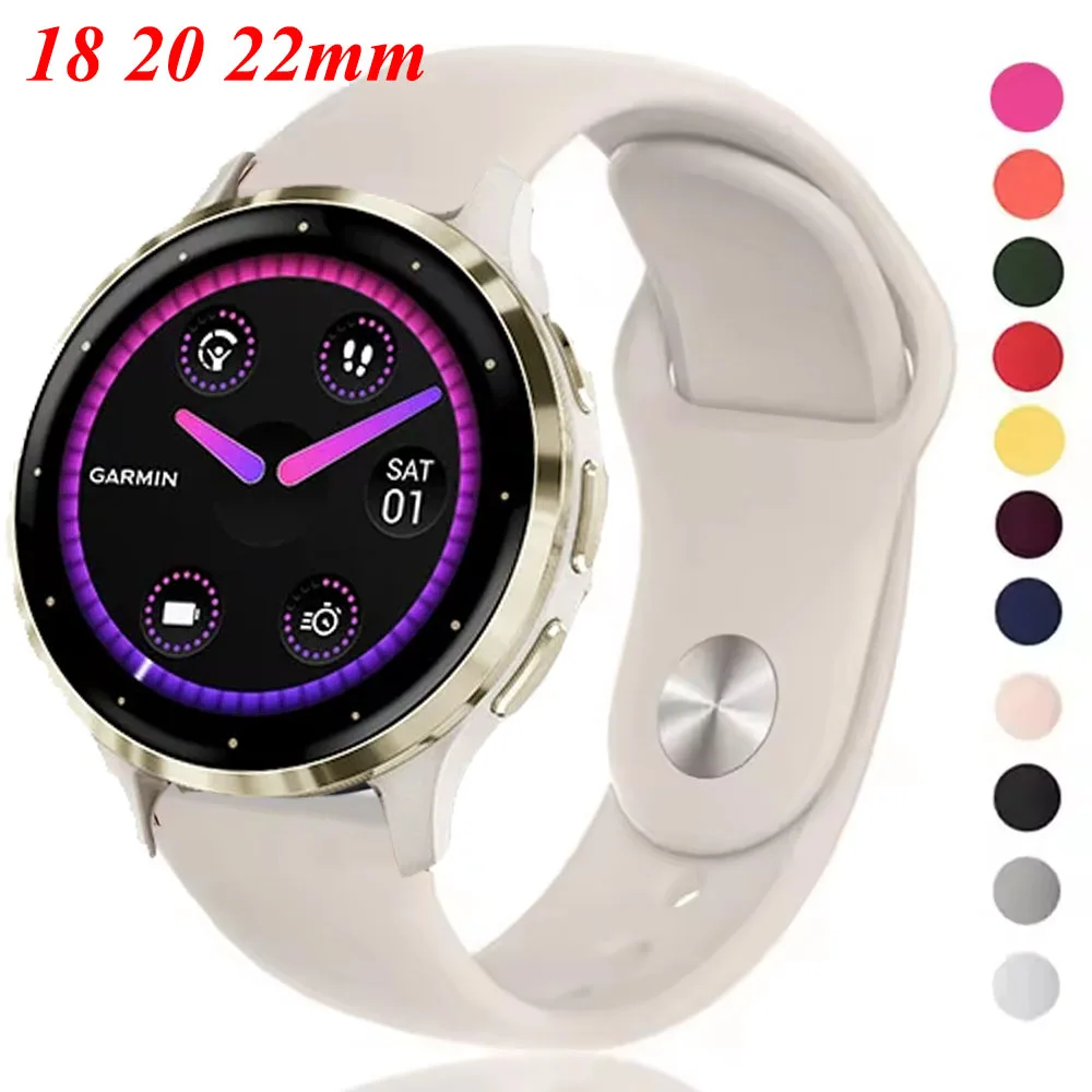 Premium Silicone Watch Band - Versatile Fitness & Lifestyle Accessory, Available in Multiple Sizes