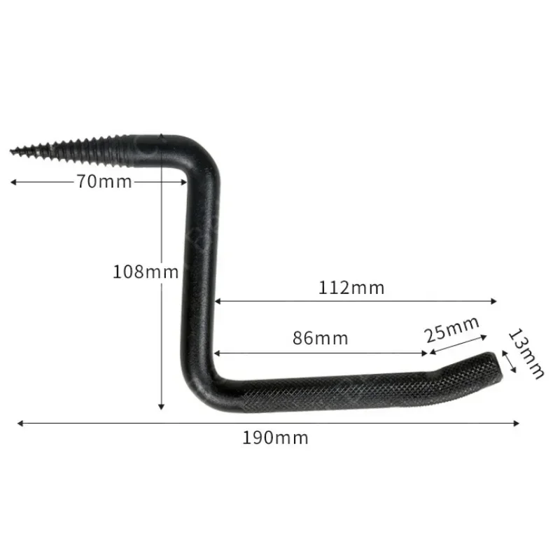 Tree Stand Bow Hanger Gear Holder Screw in Tree Steps Triple Accessory Hook Bow Hooks for Hunting Stand Accessories