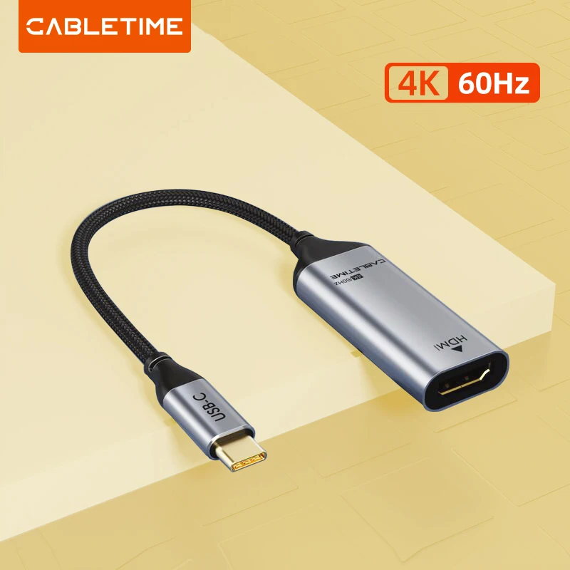 Cabo Adaptador Usb c para Hdmi 4k 60hz Thunderbolt para C0mate 20 Macbook Pro Hdmi para C033