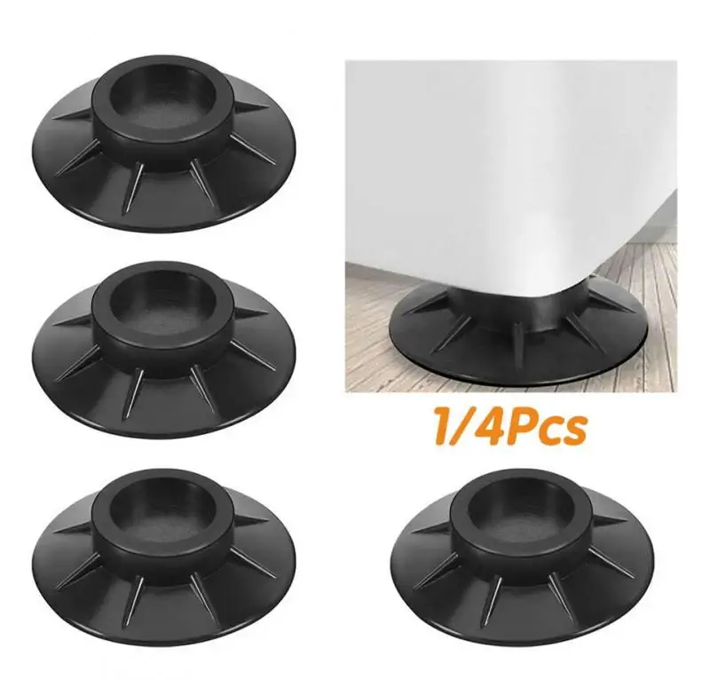 4Pcs Anti-Vibration Washing Machine Feet Pads Rubber Non-Slip Mats  Universal Silent Skid Raiser Mat Refrigerator Feet Fixed Pads - AliExpress