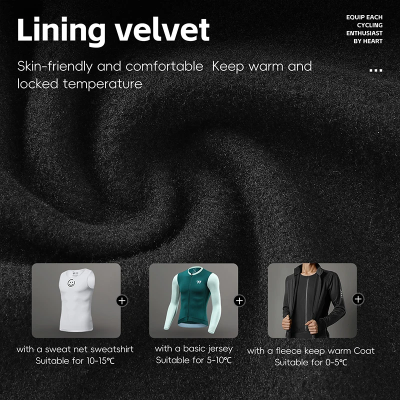 WEST BIKING Men's Cycling Jersey Autumn Winter Thermal Cycling Jacket Windproof Warm Long Sleeve Coat Sportswear Bike Clothes