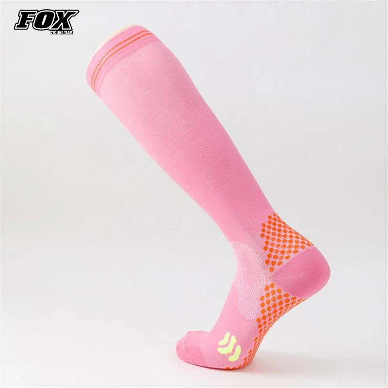 

2023 New Professional Cycling Socks FOX Cycling Team Breathable Road Bicycle Socks MTB Bike Socks Women Baskeball Football Socks