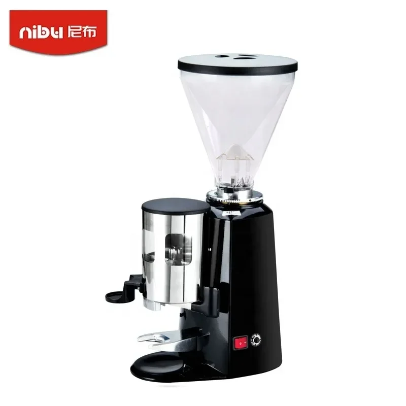 

NIBU Factory Flat Burr Electric Coffee Bean Grinder Cafe Automatic Coffee Grinder Machine Mill for Espresso