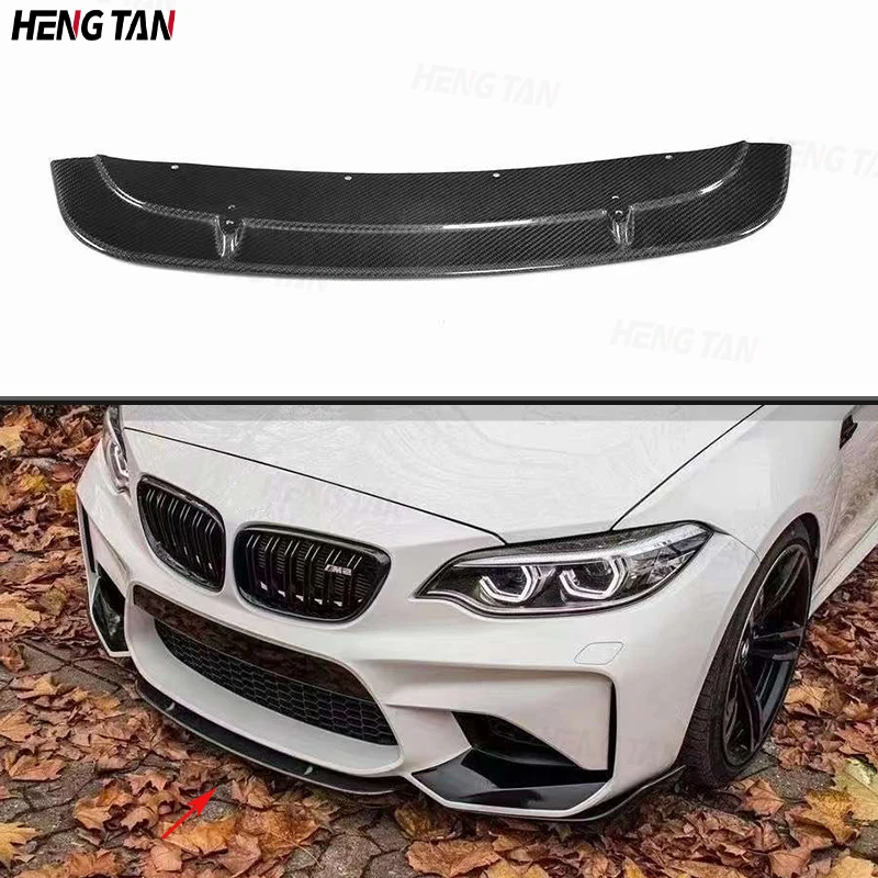 

For BMW M2 M2C F87 Coupe 2-Door Carbon Fiber Car Front Bumper Splitter Lip Diffuser Parts Body Kit Front Lip Chin