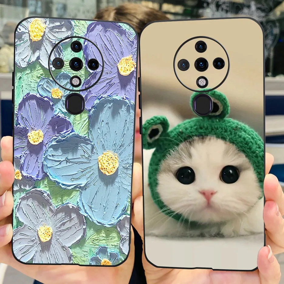 Cute Fashion Painted Soft Silicone Phone Case with Bumper 6.8