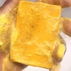 100g Turmeric Scrub Exfoliator Handmade Soap,Lemon Kojic Acid Brighten Moisturizing Shower Face Cleansing Soap,Body Skin Cleaner 4