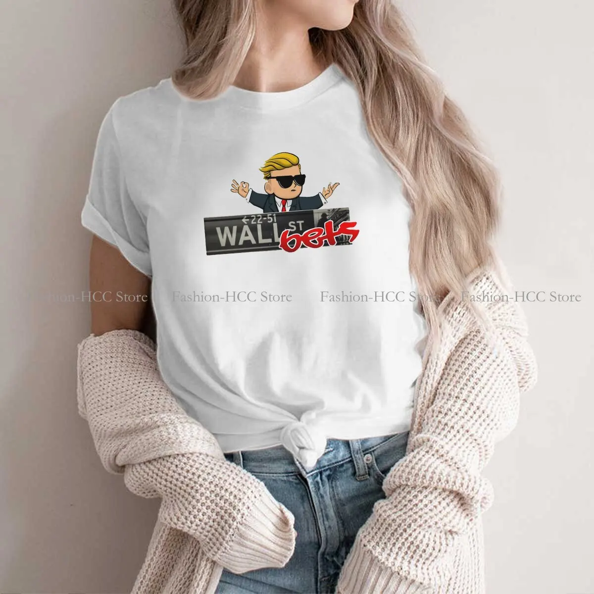 Wallstreet Bets Harajuku Tshirt In Poliestere Wallstreetbat Gamestop Stonks Stampa Streetwear Comoda Maglietta Femminile