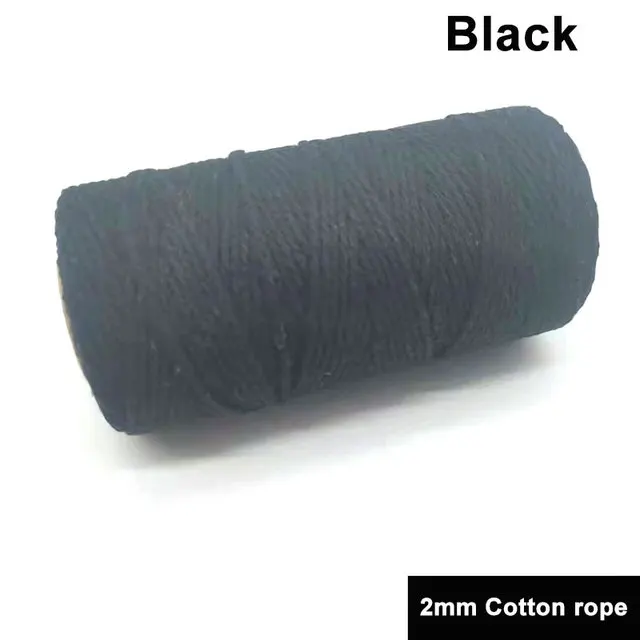 100M/Roll 100% Cotton Rope colorful twine Macrame cord string thread DIY Home Textile Wedding Decorative supply 