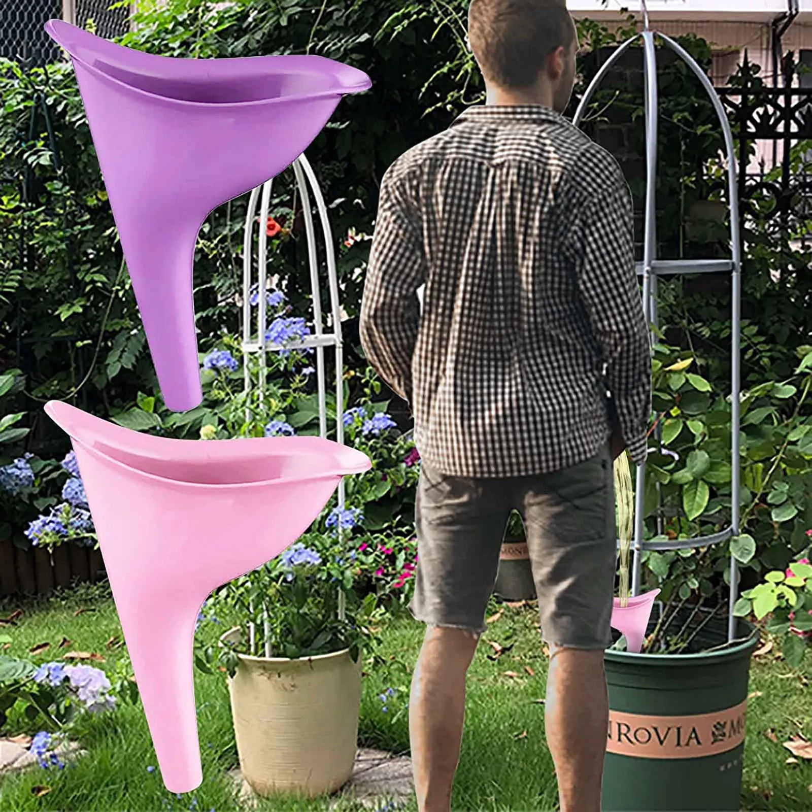 Urinoir Portable pour femmes, Urinoir sur pied pour voyage en plein air,  urinoir de fille, dispositif d'urinoir en Silicone souple, pot de voyage  pour filles