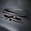 Archery 60" Wooden Hunting Recurve Bow, Traditional Lamination Hunting Bow, Outdoor Shooting Longbow Gifts, 30-60lbs Set 6