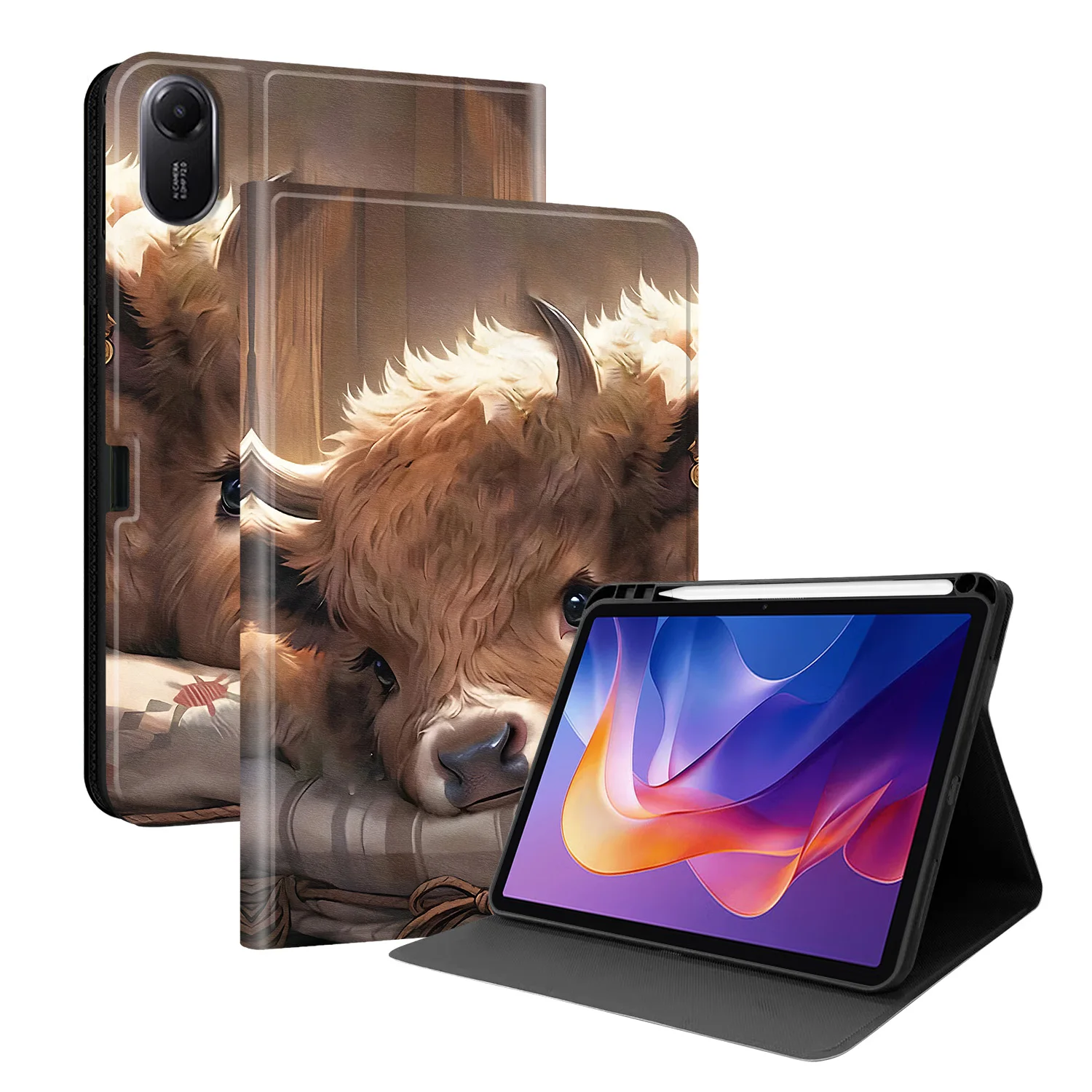 Premium Tablet Stand Cover with Pencil Holder - Universal Fit