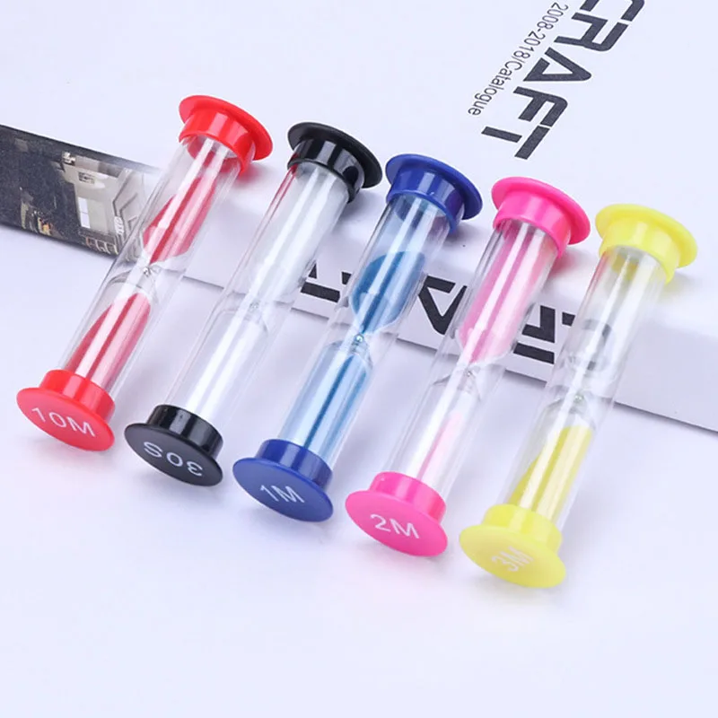 6PCS Sand Hourglass Teeth 2 Minutes Stitch Hourglass Child Tooth Brushing sand timer