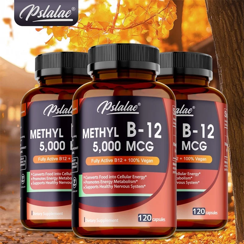 วิตามิน B12 - อาหารเสริม 5,000 MCG - ฟังก์ชั่นสมองและหัวใจ รองรับความจํา การเรียนรู้ ช่วยเพิ่มพลังงานจากธรรมชาติ 1