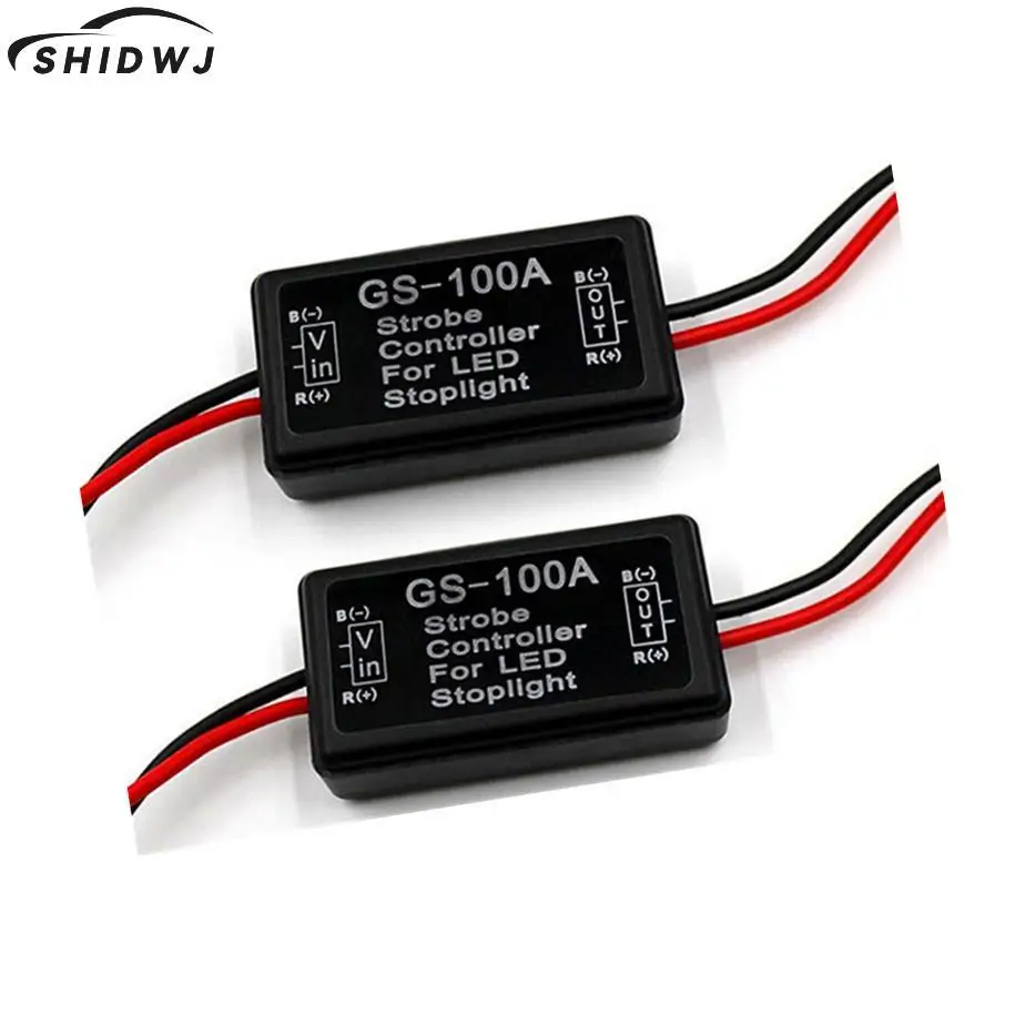 

1pc 12V Brake Light Flash Controller Module GS-100A Flash Strobe Controller Flasher Module For Car LED Brake Stop Light Lamp