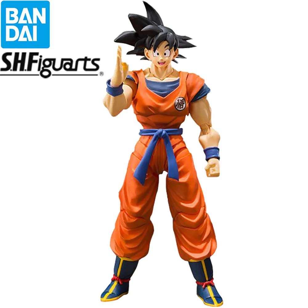 

BANDAI S.H.Figuarts SHF Dragon Ball Z Sun Goku Black Hair Saiyan 2.0 Second Edition Anime Figure Collectile Action Toys