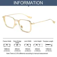 Lunettes de bureau Anti-lumière bleue, monture métallique, lunettes optiques pour femmes et hommes, blocage des rayons bleus, Protection des yeux 6