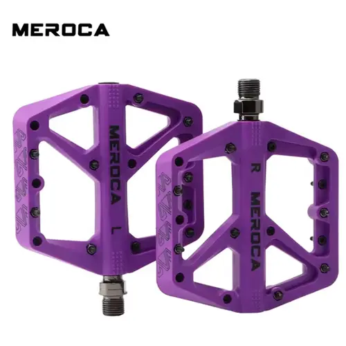 Meroca Bike Pedal Nylon Fiber Bearing Pedal For MTB Lightweight Extra Large Size Non-slip Wear-resistant Bicycle Accessories - Image 9