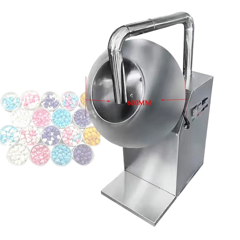 

Stainless Steel Round Pan Coating Pan Sugar Coating Machine Automatic Hot and Cold Air Heating Coating Machine
