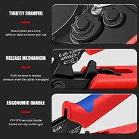 HSC8 6-4A Crimping Tool 0.25-10mm for Ferrule Tubular Terminals ² 23-7AWG Ferrule Crimping Clamp Set Wire Head Electrician Tools 5