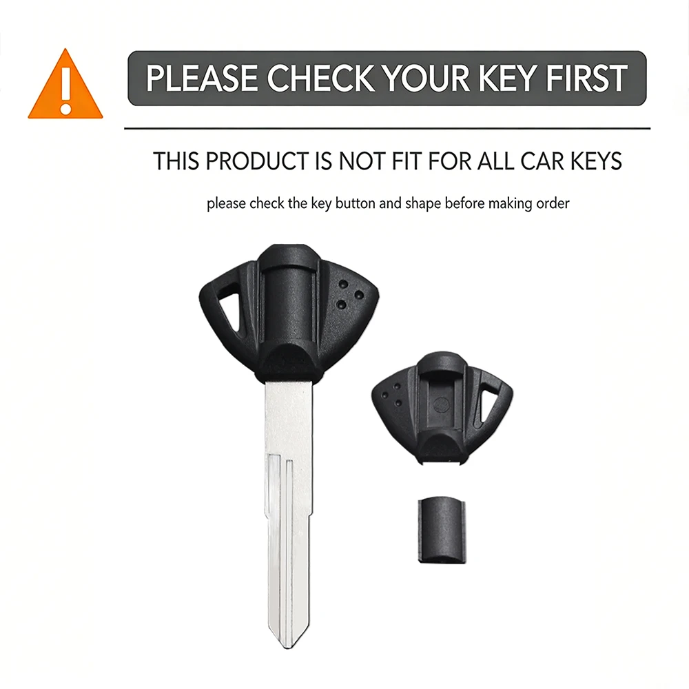 Silicone Motorcycle Key Cover - Durable Rubber Key Case with Keychain Accessory