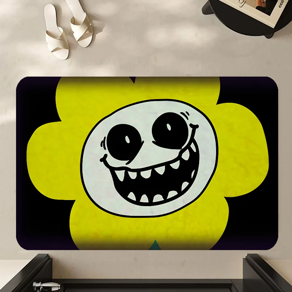 Undertale Room Mats Cheaper Anti-slip Modern Living Room Balcony Printed Welcome Rug 4