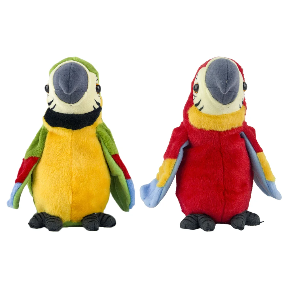 

Speaking Parrot Plush Talking Parrot Repeat What You Say Parrot Electronic Talking Plush Parrot, Pack of 2