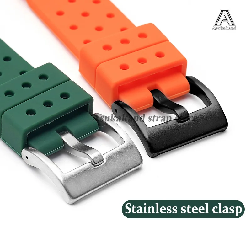 Universal Men's Sport Waterproof Silicone Watch Strap with Quick Release