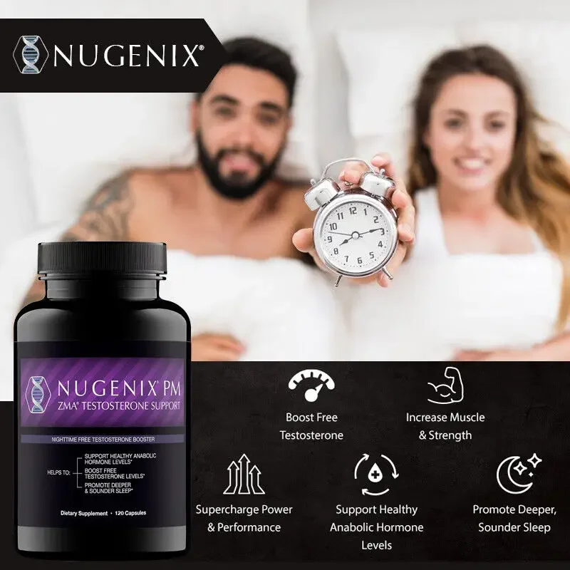 

Nighttime Testosterone Booster and Sleep Support - Vitamins and Minerals, Anabolic, Boosts Energy Levels and Exercise Intensity