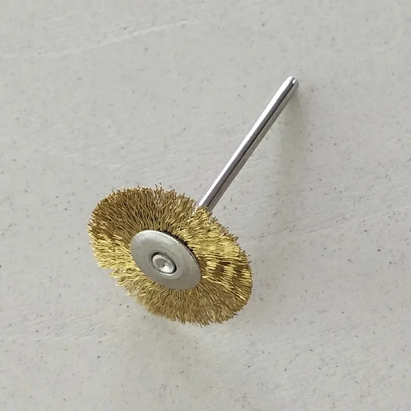 

10pc 2.35mm Copper Wire Jewelry Dental Polishing Wheel Brushes for Dremel Rotary Grinding Machine Gold Metal Rust Removing Tools