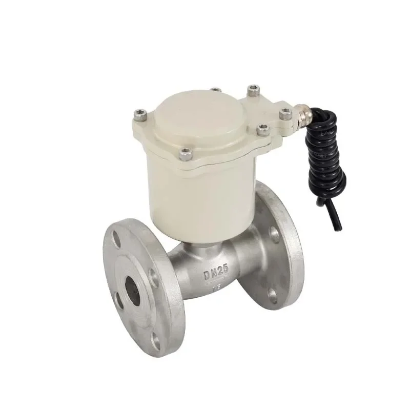 

Stainless Steel High-temperature Steam Explosion-proof Solenoid Valve Flange Pipe Hot Oil Control DN25 32 40 50 65