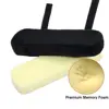 Memory Foam Chair Armrest Pads Fixed Buckle Black Arm Rest Cover Cushion Pad Forearm Pressure Relief Armrest Pads Cover 2