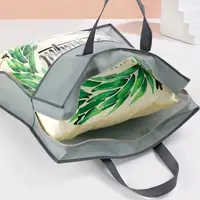 Quilt Storage Bag Dustproof Zip Storage Bag Non-Woven Waterproof Quilts Storage Pillow Organizer 2