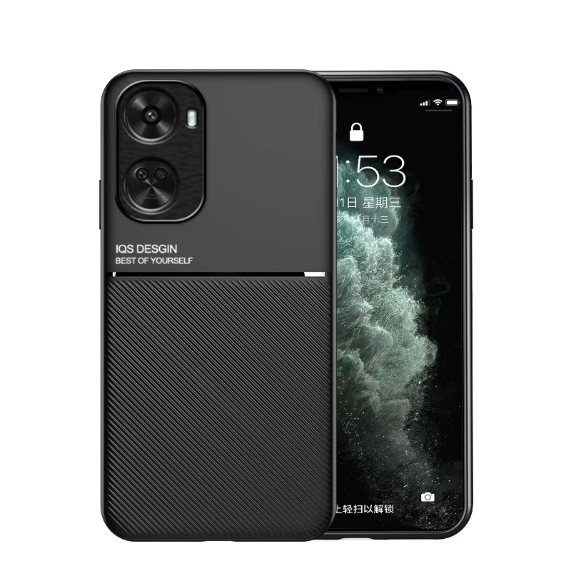 Textured Magnetic Shockproof & Drop-Resistant Phone Case with Full Coverage Protection