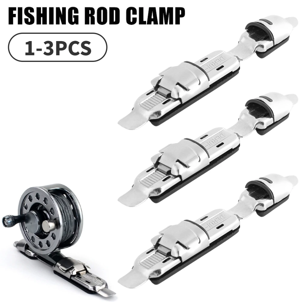 Fishing Gear Fishing Reel Seat Holders Fishing Rod Clips Fish Reels Stands  Clamp Wheel Reel Holder Fishing Tackle