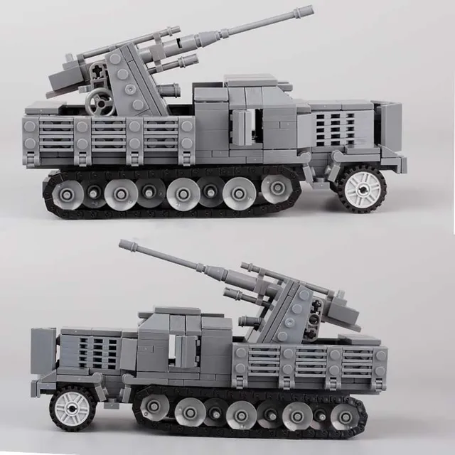 WW2 Sdkfz 251/17 Anti-aircraft Tank Building Blocks Marder