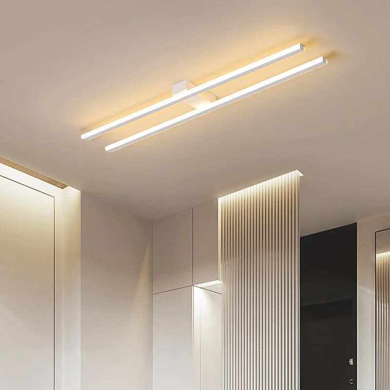 LED Chandelier Minimalist Led Strip Chandeliers Aisle Corridor Balcony Ceiling Lamps Simple Modern Creative Entrance Cloakroom Lighting Light