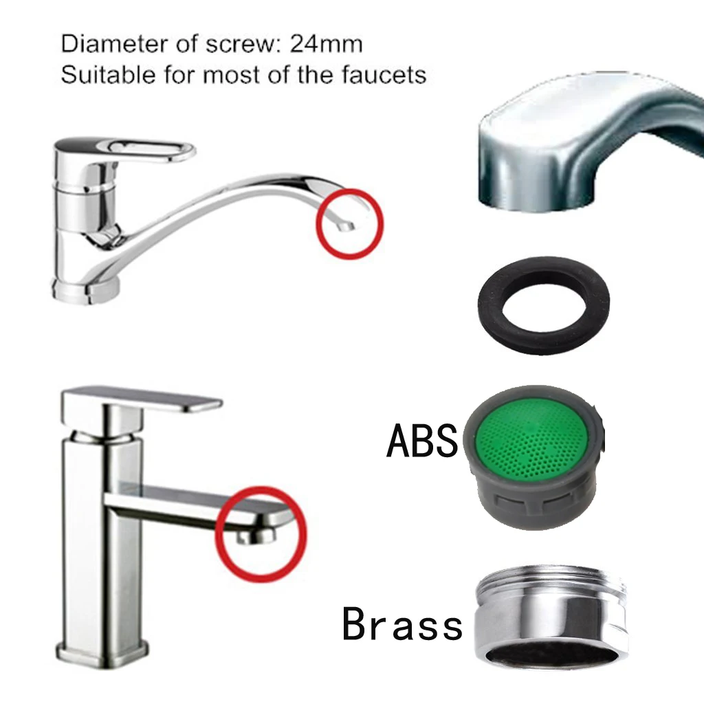 20 Pcs Water Saving  Basin Kitchen Faucet Bubbler Inner Core Faucet Splash Head Faucet Accessories Filter Outlet Water Tanker